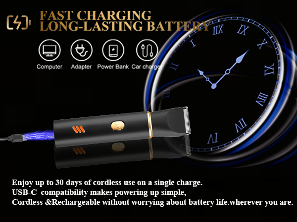 rechargeable beard trimmer for men