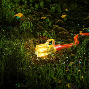 heavy duty extension cord lighted end