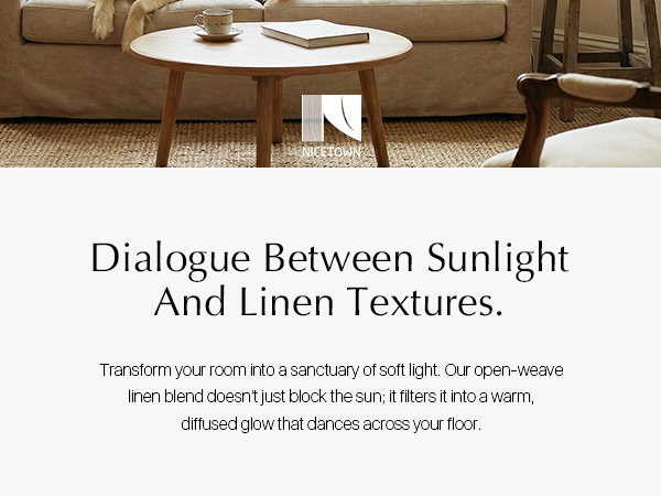 Small Curtains for Living Room Faux Linen Light Filtering Window Tiers for Bedroom Bathroom