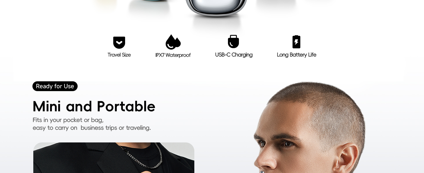 yoose portable alloy nose hair trimmer for men and women