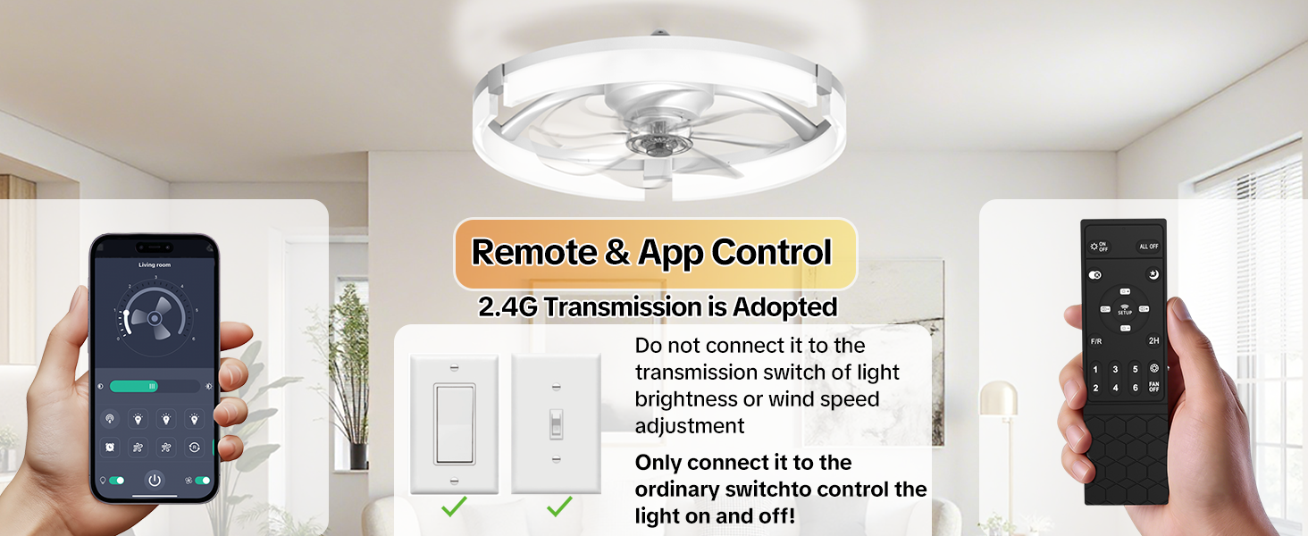 small ceiling fans with lights and remote