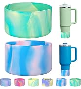 HEYSKAY 2pcs Protective Flask Silicone Boot Base for Stanley Quencher Adventure 40oz &amp; Stanley Ic...