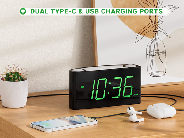 DUAL USB CHARGING PORTS