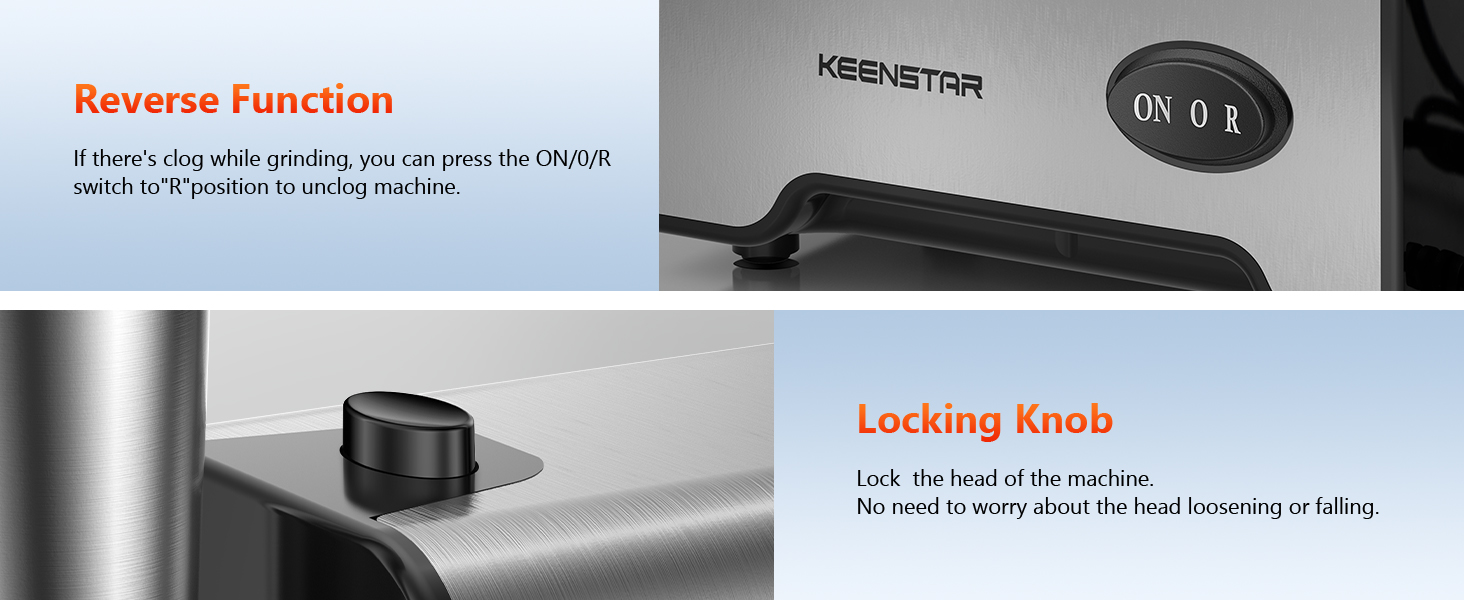 Reverse Function Locking Knob