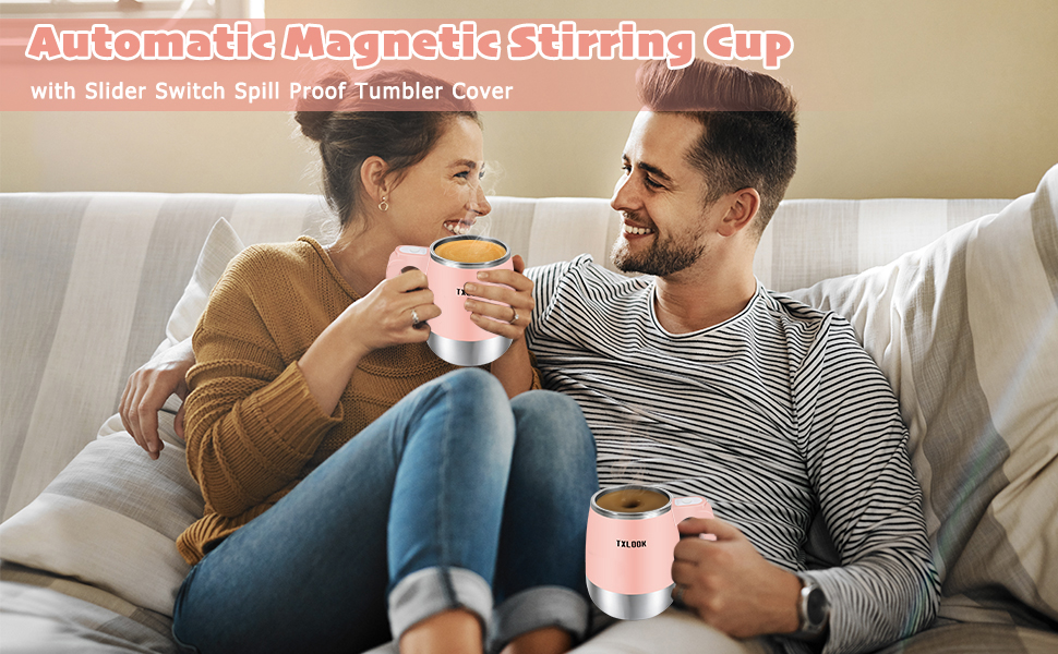 Rechargeable automatic magnetic Self stirring coffee mug electric Mixing Cup