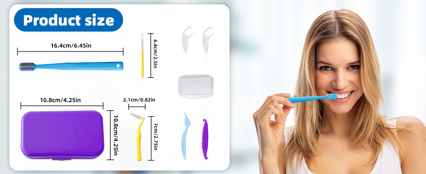 6-in-1 Orthodontic Oral Care Kit with Case