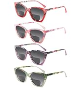 SIGVAN 4 Pack Bifocal Reading Sunglasses for Women Spring Hinge Outdoor Sunglasses Fashion Ladies...