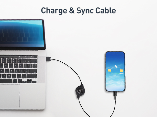 Retractable Micro USB Cable