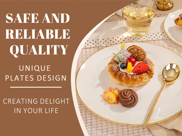 IVORY PLASTIC PLATES