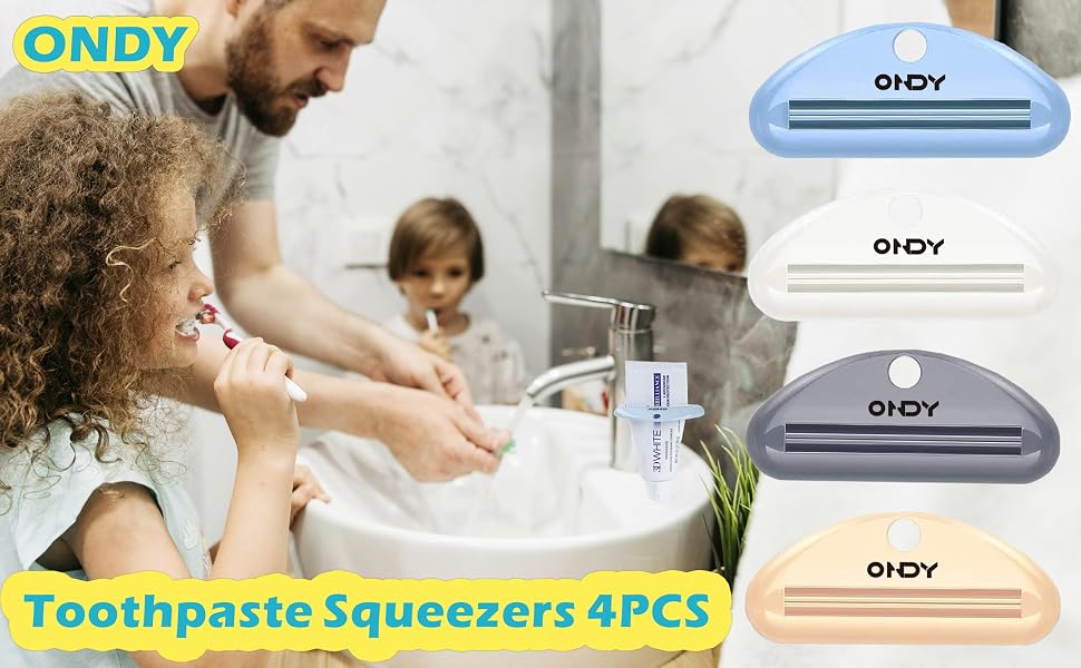 Multicolor Toothpaste Tube Squeezer Bathroom Tube Squeezers Waste-Free Toothpaste Dispenser
