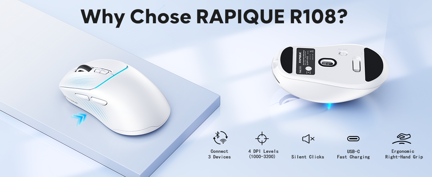 R108 Bluetooth Wireless Mouse