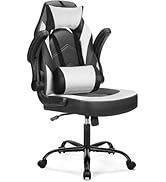 DUMOS Computer Gaming Chair with Flip-up Armrest, Ergonomic Office Desk Chair with Headrest for A...
