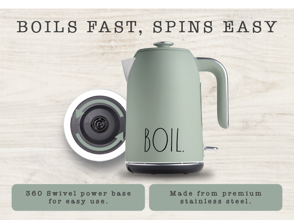 Boils Fast, Spins Easy.