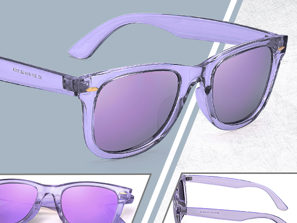 polarized sunglasses for women trendy uv400 protection sun glasses mirrored lens