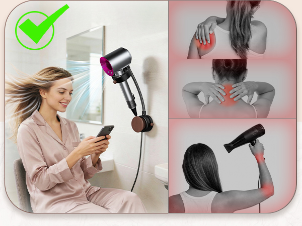Hands Free Hair Dryer Holder