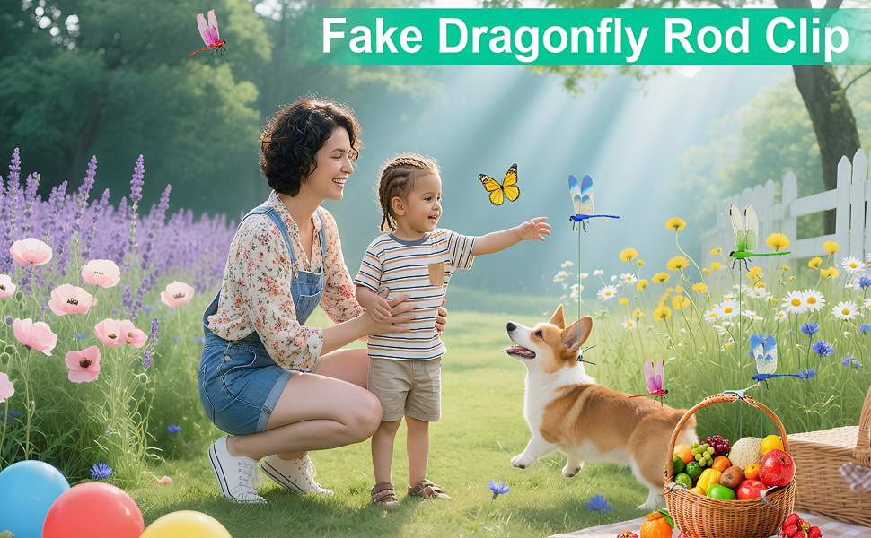 Fake Dragonfly Rod Clip