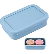 Travel Soap Case, Silicone Travel Soap Container, Leakproof Soap Holder with Lid, Shatterproof Sh...