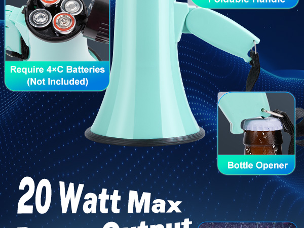 20w megaphone speaker