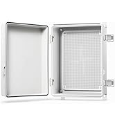 QILIPSU Outdoor Electrical Box, 14.6"x10.6"x5.9" Waterproof Junction Box IP67 Plastic Enclosure G...