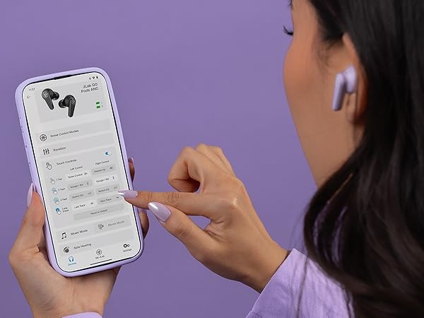 Customize your go pods anc with the jlab app