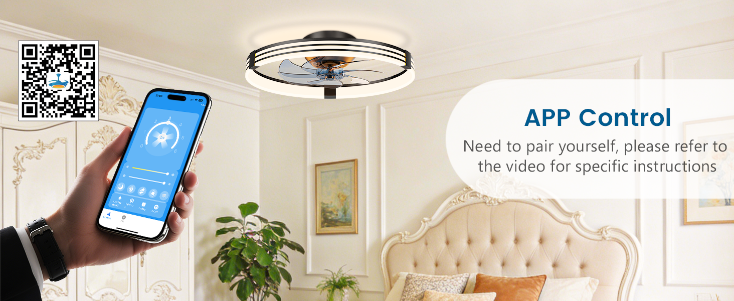 bluetooth ceiling fan fan ceiling with light indoor