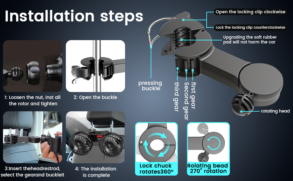car fans for backseat for kids