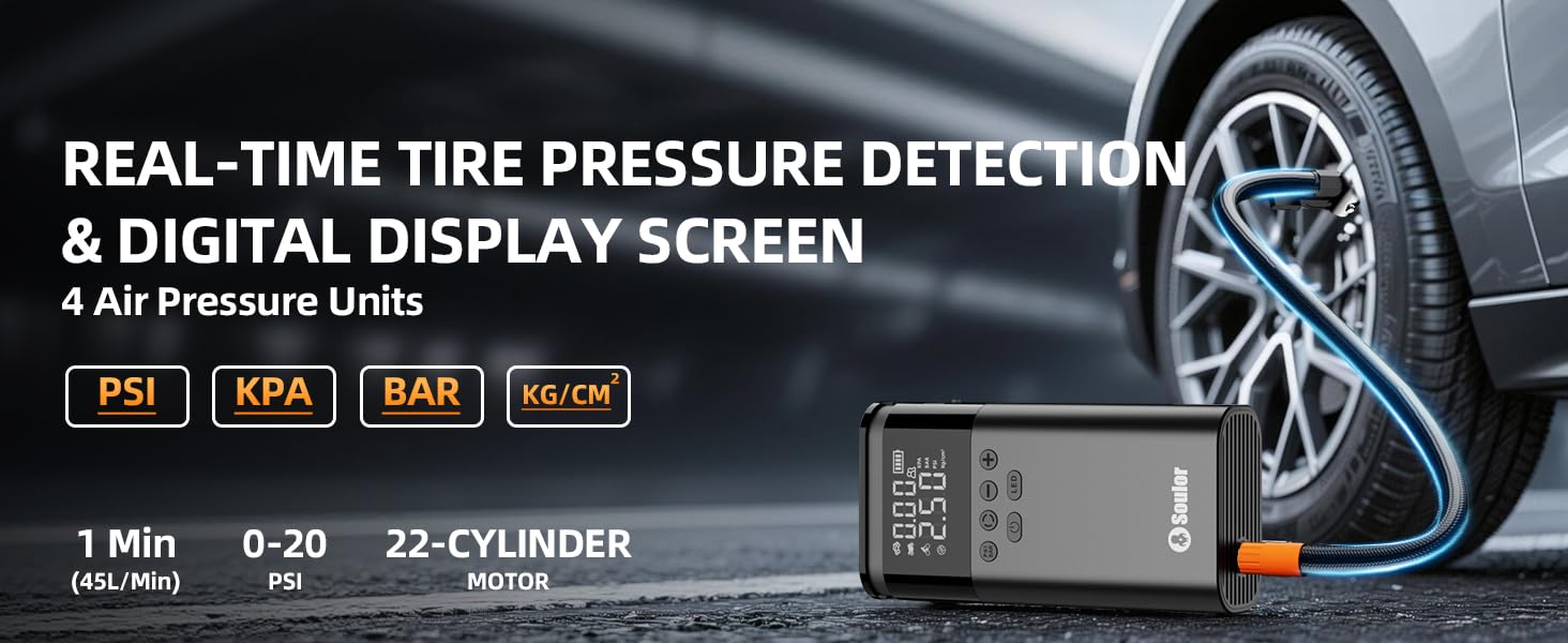 real-time tire pressure detection&amp;amp;digital display screen