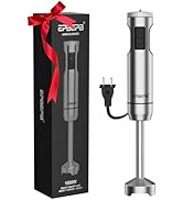 Handheld Immersion Blender, Wired, 11-Speed Adjustable, 1000W Pure Copper Motor, Gift-Box Packagi...