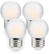 Zorykn G40 1.5W Low Wattage Led Bulb Equivalent 15 Watt, E26 Base G14 Small Low Power Light Bulb,...
