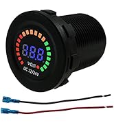 IZTOSS 12 V-24 V Universal LED Display Digital Voltmeter Measure Voltage 7-28 V with Low Voltage ...