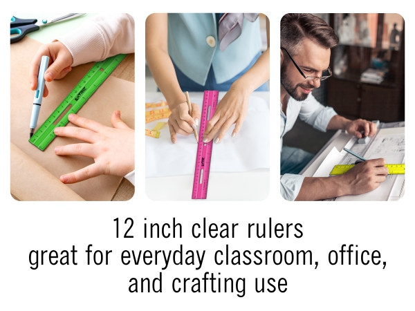 12 inch ruler plastic rulers