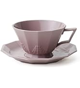 BLEWAR Luxurious European Vintage Coffee Cup Set - Exquisite Home Use Matte Embossed Design - Gen...