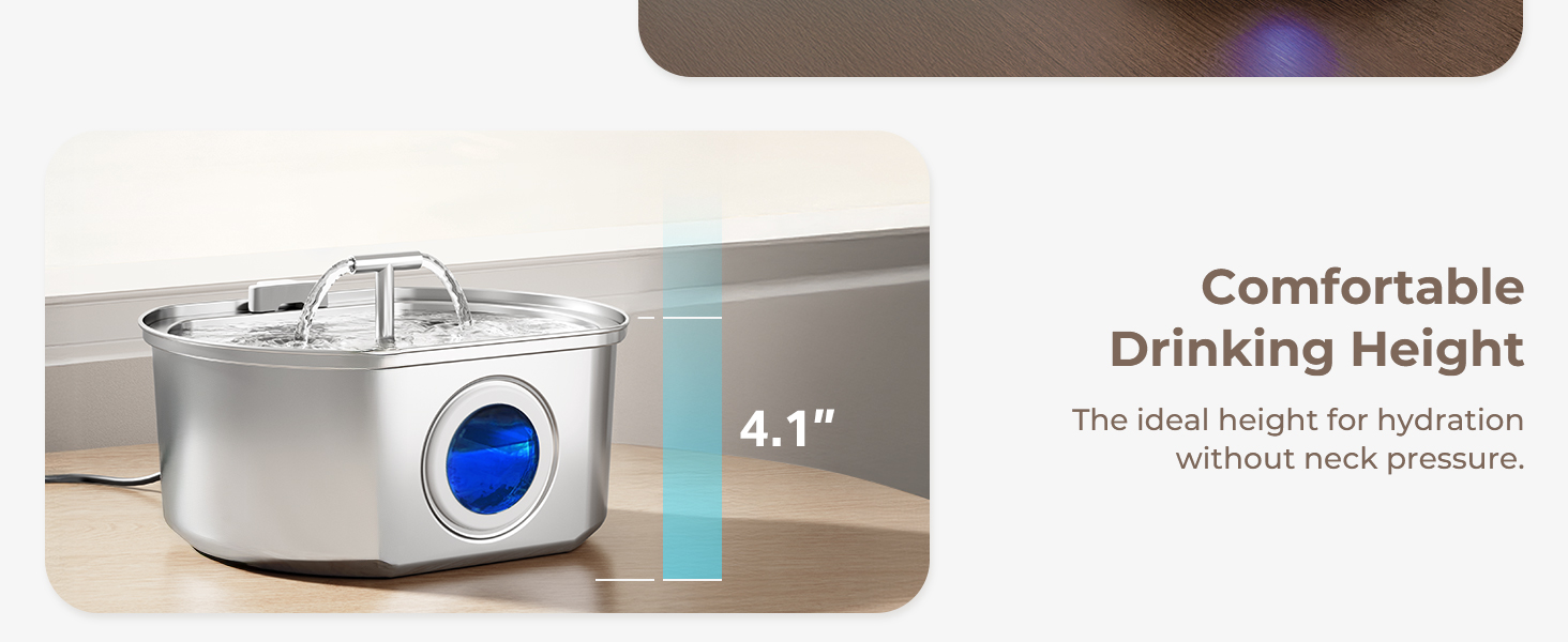 stainless steel cat fountain