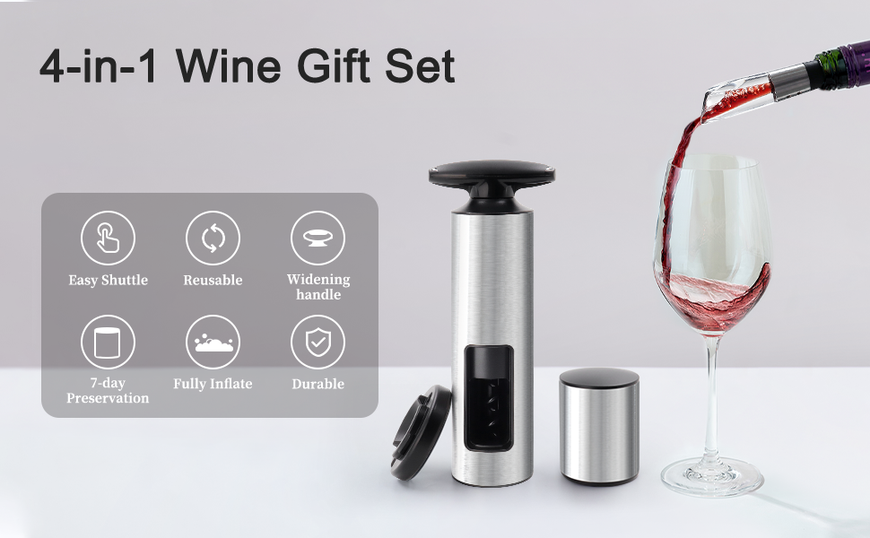Manual Wine Opener 4-in-1