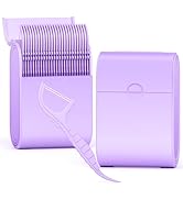 Generic Floss Dental Picks Travel Case 2 Box,104 Double Line Flosser Included-Mint-Flavored-Bilat...