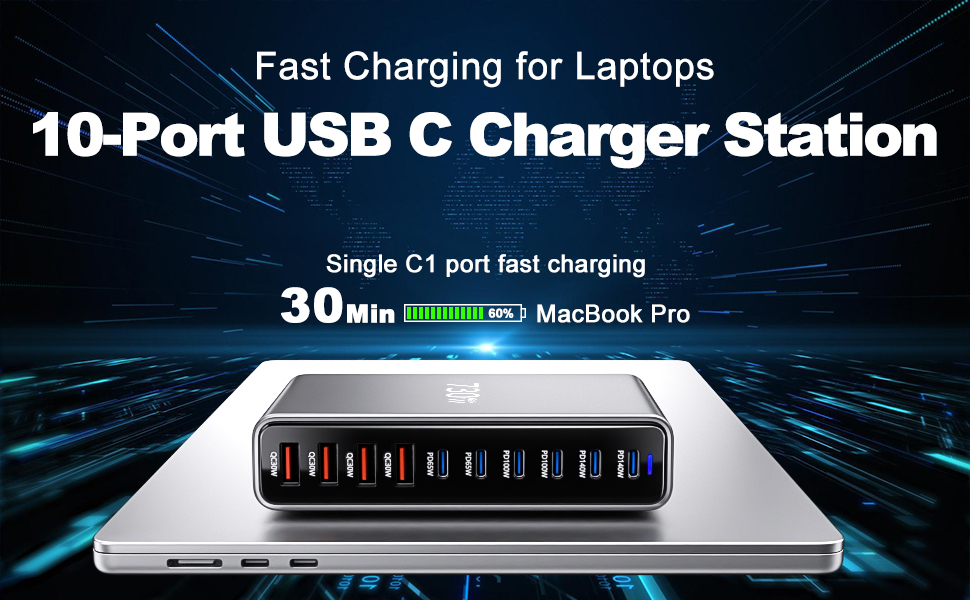 10 Port Charging Station