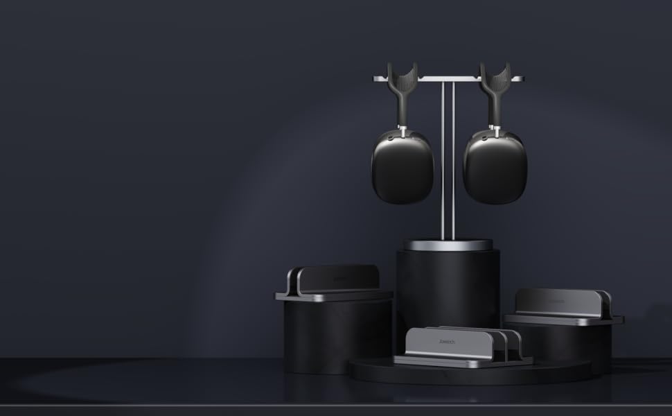 Jokitech headphone stand laptop holder workstation organizer