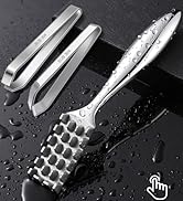 SUCCFLY Fish Scaler Set, Premium Fish Descaler Tool, Stainless Steel Fish Scale Remover