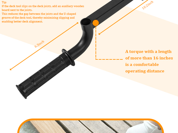 Deck Board Straightener Tool