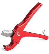 Jetech Ratcheting Hose and Pipe Cutter, Stainless Steel Blade for PVC, PPR, PEX, PE Pipes &amp; Tubes...