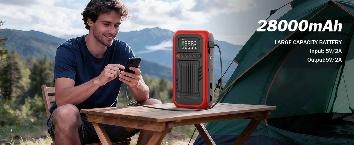 car jump starter with air compressor