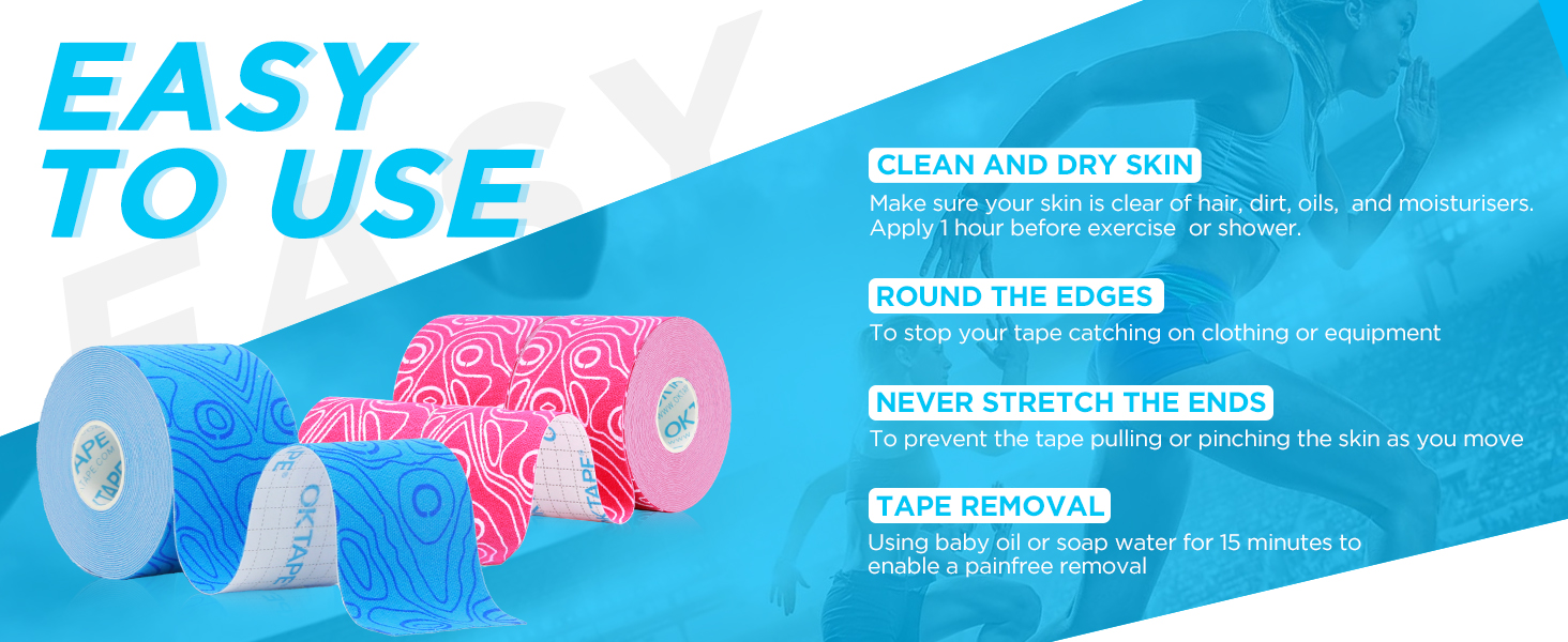 Easy to use kinesiology tape
