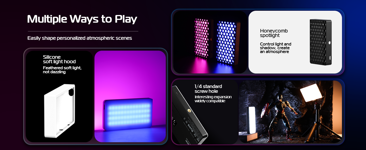 panel led led matrix panel photography light lighting kit phone ring light