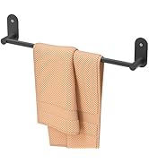 HITSLAM Self Adhesive Towel Bar 18 Inch, SUS304 Stainless Steel Bathroom Towel Rack Wall Mounted,...