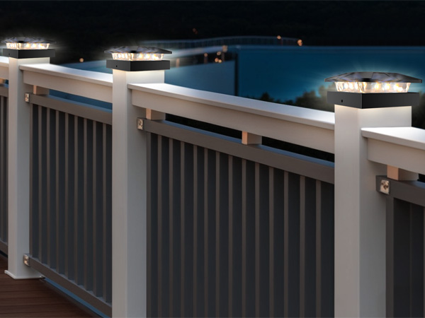 deck post lights solar powered