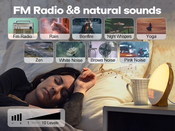 ?? sunrise alarm clock sound machine