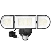 SZPOWER 150W Plug in Motion Flood Lights Outdoor, 15000LM LED Motion Sensor Outdoor Lights Dusk t...