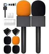 2PCS Microphone Holder for DJI Mic Mini/2/3, Mic Handle for Rode/Hollyland/All Lav Microphone, Ma...