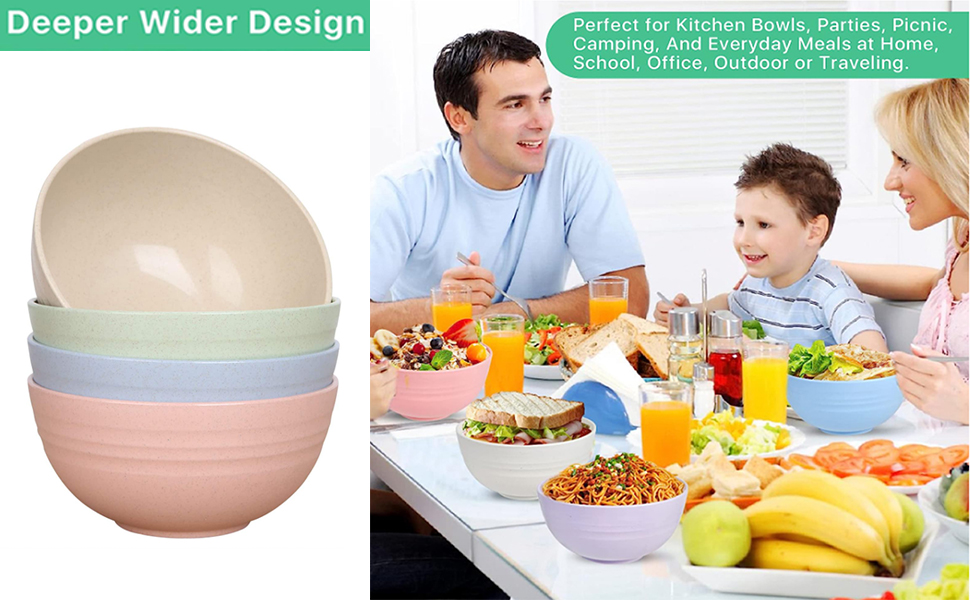 Unbreakable Cereal Bowls 25 OZ