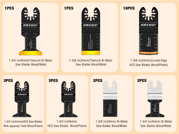 multi tool metal cutting blades